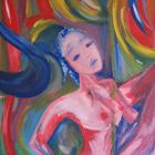 Luxuria, 90x150, Tecnica Mista su polistirolo e legno