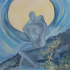 Riflessi di luna, 50x70, Olio su tela