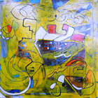 Dentro un sogno luminoso, 60x60, tecnica mista